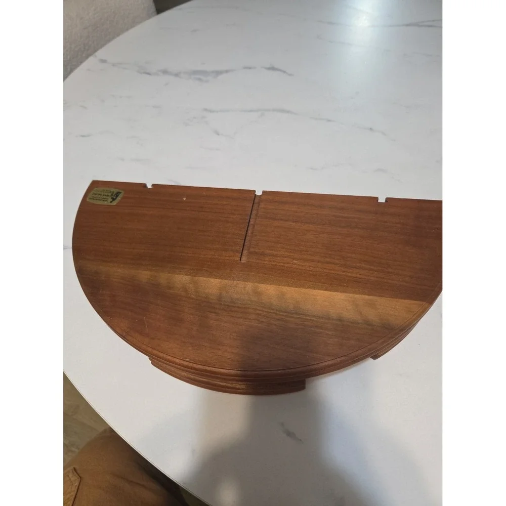 Vintage Ozark Walnutware Solid Walnut Shelf Mid Century Modern Wood Floating...